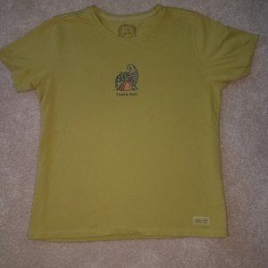 'Thank Full' Life is Good Graphic Short Sleeved Tee Shirt